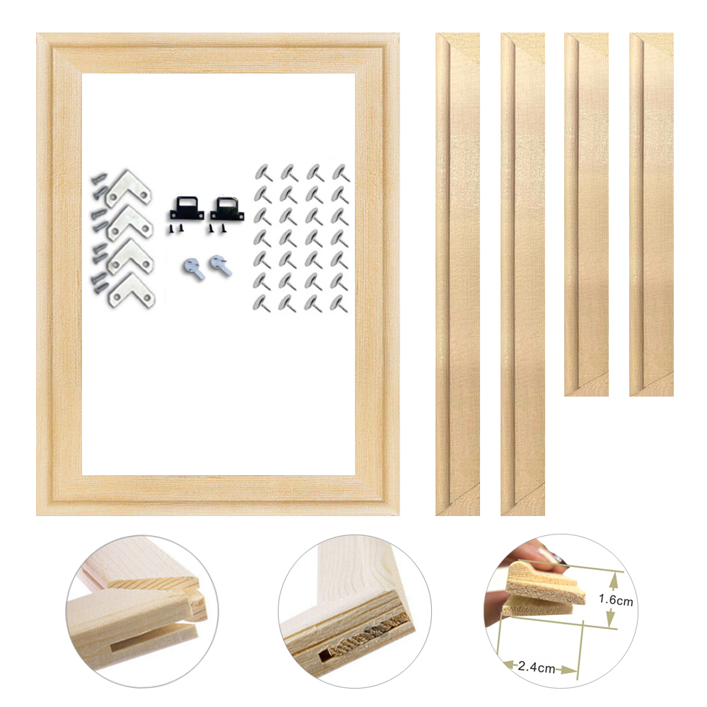 Engraved Wood Frame - キャンバス絵画用木製フレーム,油絵用木製フレーム,ダイヤモンド絵画用木製壁フレーム,30x40,50x70,70x100cm