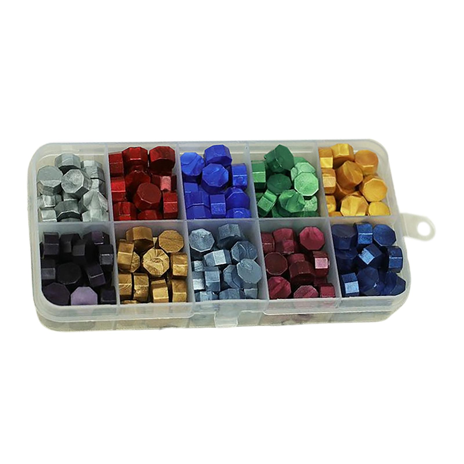 Wax Seal Letter Kit - ファイアーペイントワックスシーリングビーズ、ミックスカラーキット、手紙装飾、招待状、ギフト、文房具用