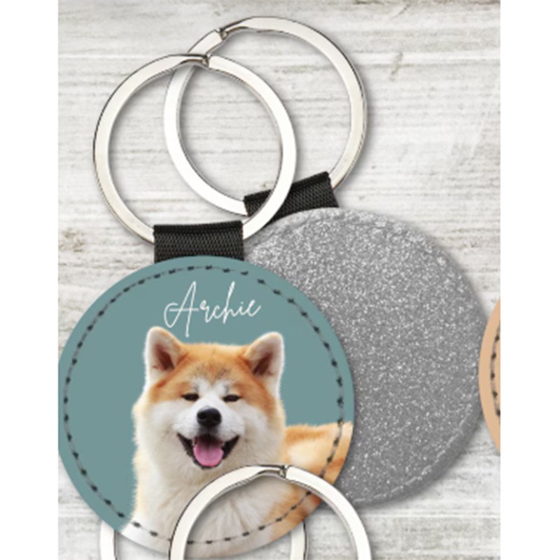 カスタムペット写真キーホルダー、パーソナライズされた犬猫の肖 - Pet Portrait Custom のレビューと価格