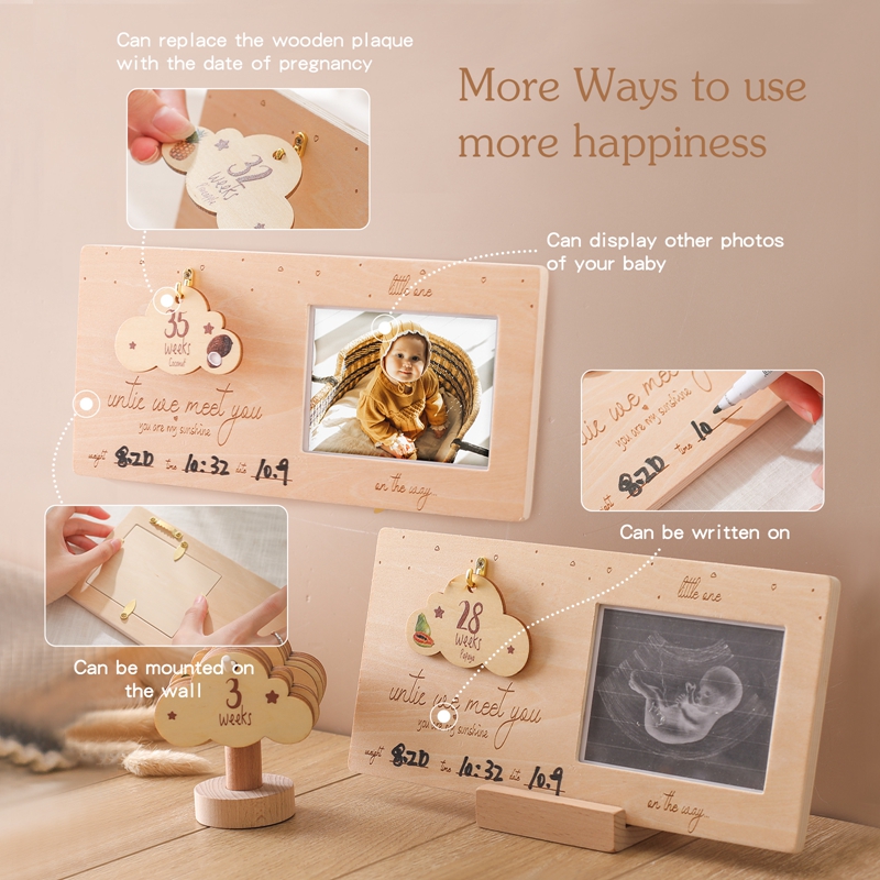 赤ちゃん、妊娠中のギフト、カップルのためのsongram額縁 - Engraved Wood Frame のレビューと価格