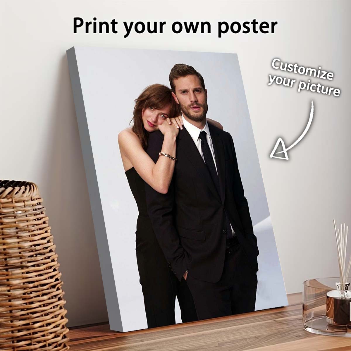 カスタムプリントキャンバス絵画、あなたの写真から作る、結婚式 - Custom Map Poster のレビューと価格