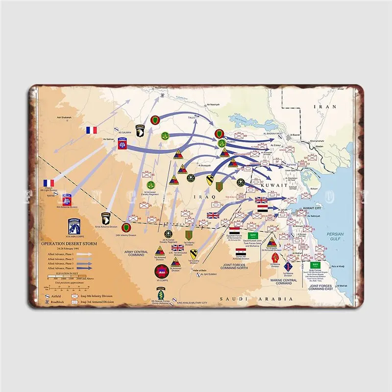 オペレーション デザート ストーム グラウンド マップ 19 - Custom Map Poster のレビューと価格